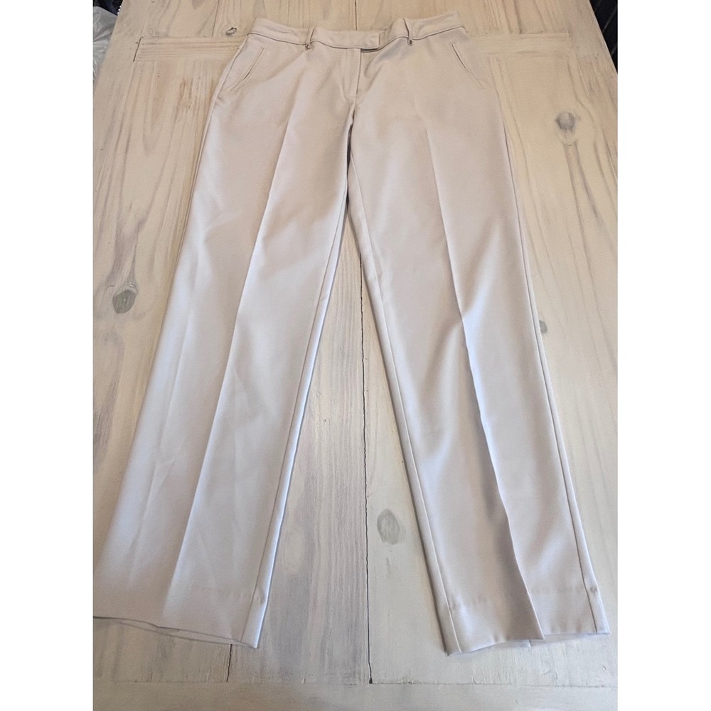 Lady Hagen Essentials Womens Khaki Golf Pants Size 10 Straight Leg Beige Preppy